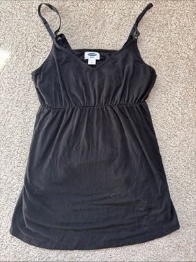 Old Navy Black Adjustable Strap Nursing Tank